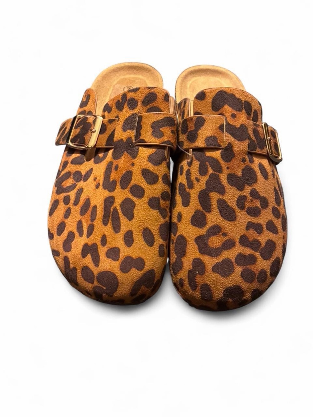 Forever 21 Kids Leopard Print Buckle Slip-Ons in Brown and Black